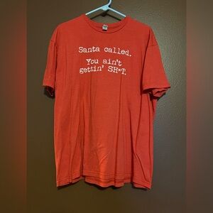 Gildan Red Santa Humor Tee